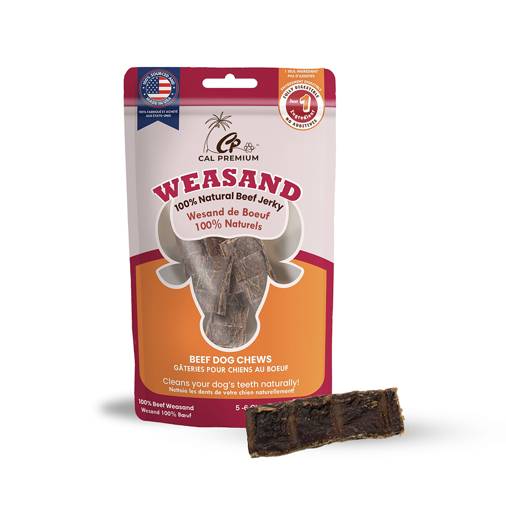 Beef Jerky (Weasand) 2-3" 5-6 ct